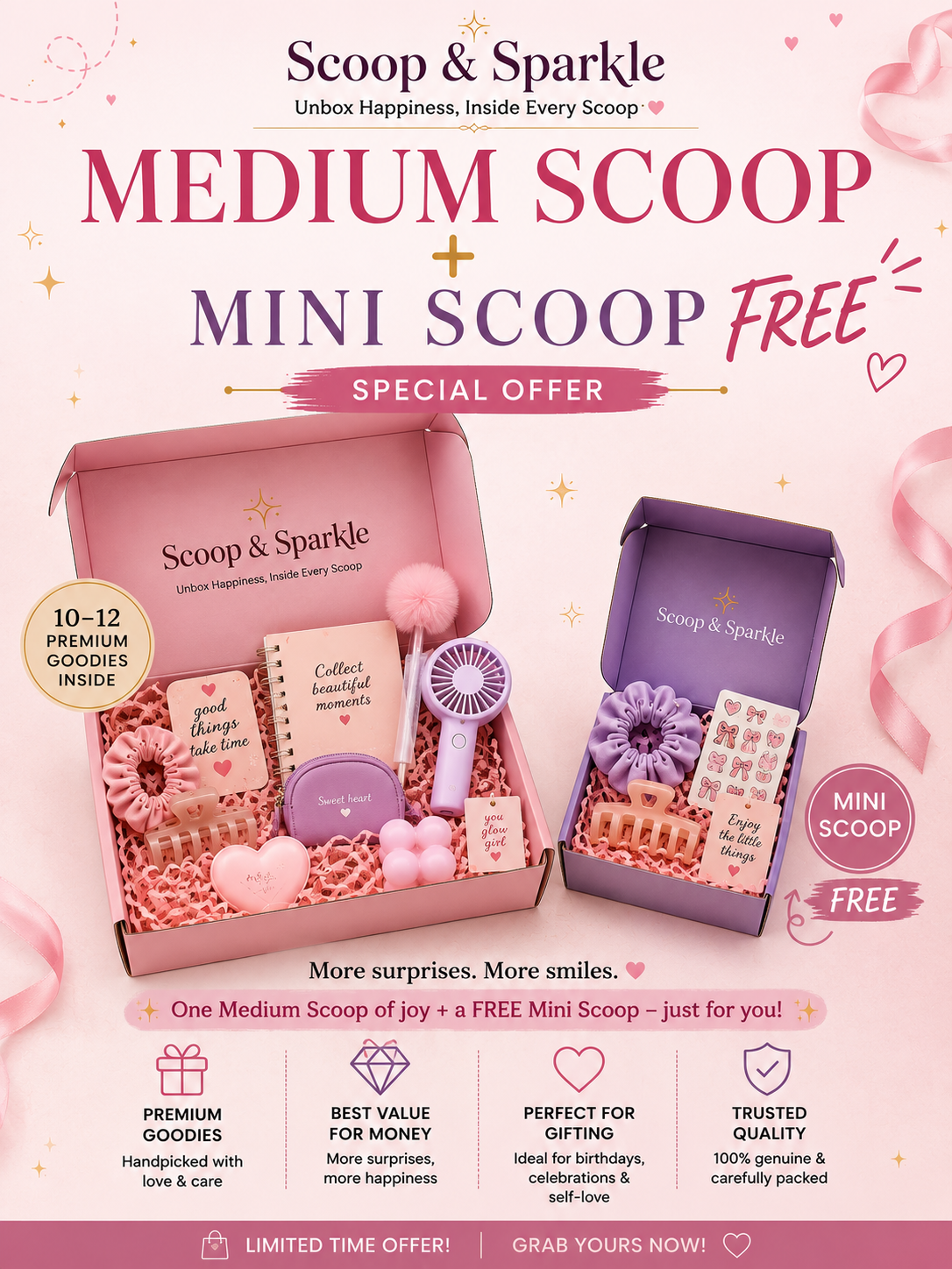 Medium + Mini scoop