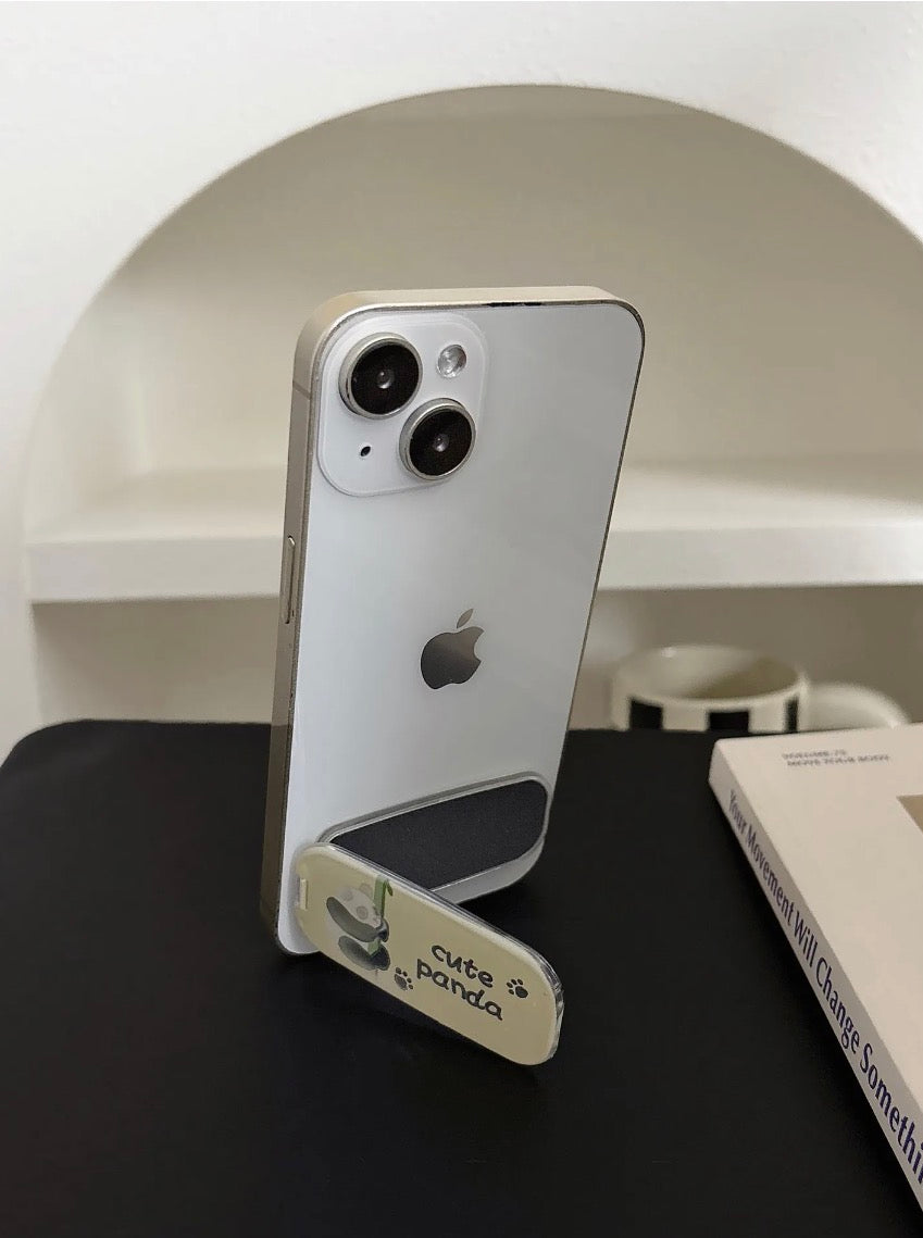 Cute Panda Mirror Surface Phone Holder