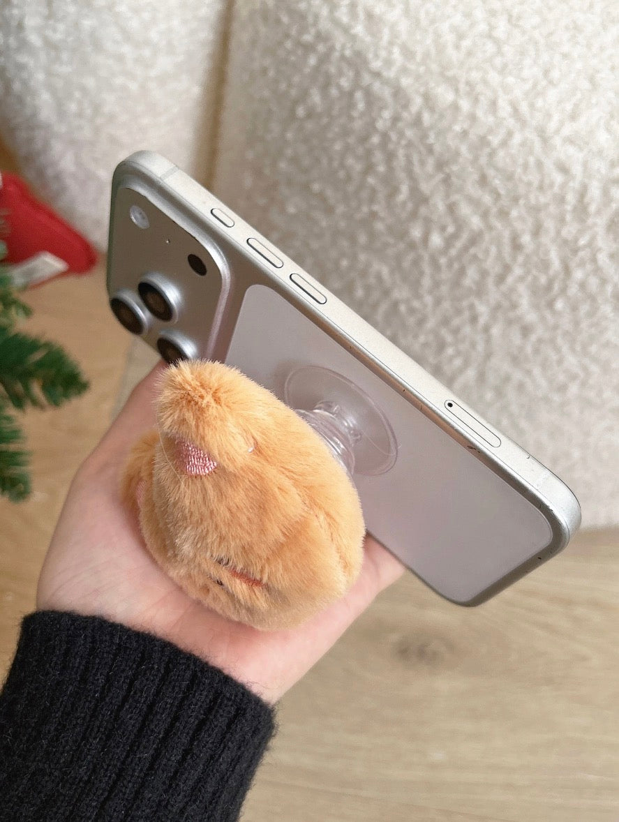 Plush Teddy Phone Holder