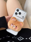 Plush Teddy Phone Holder