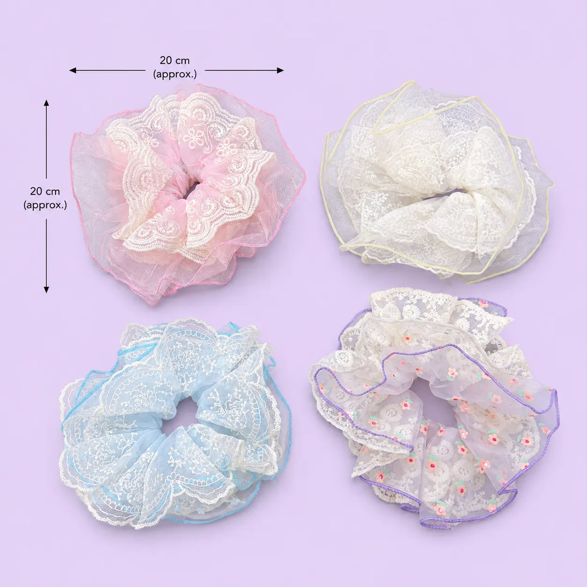 Korean XXL hair scrunchies