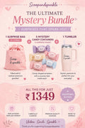 1 Mystery Bag+ 5 Mystery candies+ 1 Free tumbler